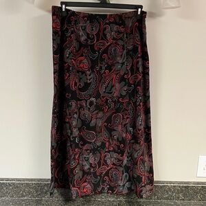 3/$15 ❤️ 2/13 sag harbor side zip paisley skirt 14